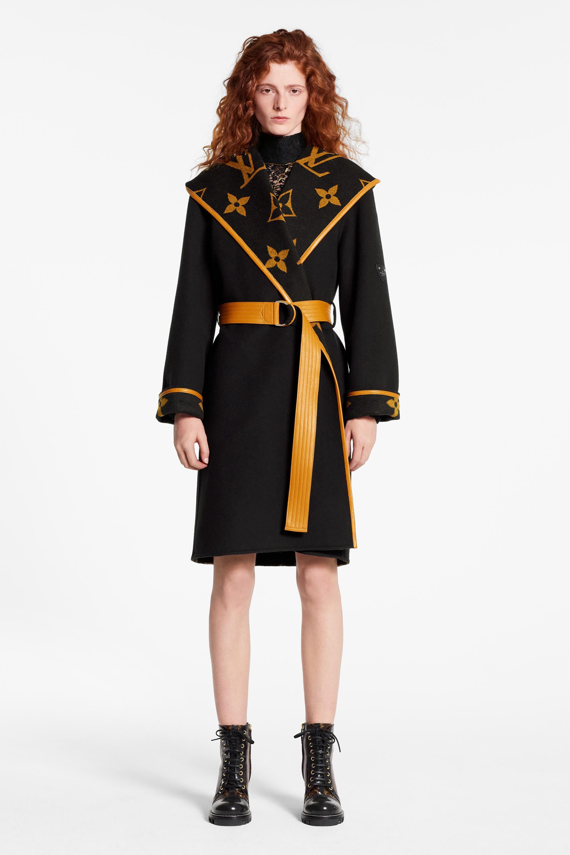 Hooded Wrap Coat Ready to Wear LOUIS VUITTON